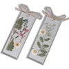 image:imageSet of 2 mixed wildflower bookmarks  Real dried flowers  Handmade flower bookmarks for women or kids  Forgetmenot daisy and fern mixed bookmark  Babys Breath and Daisy Lace mixed bookmarkForgetmenot and Babys Breath bookmarks Set
