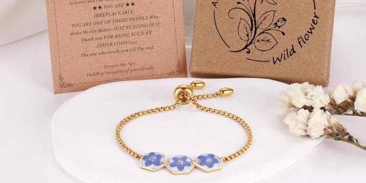 AUNTESIGN | Handcrafted Pressed Flower Jewelry Made from Real Natural Blooms