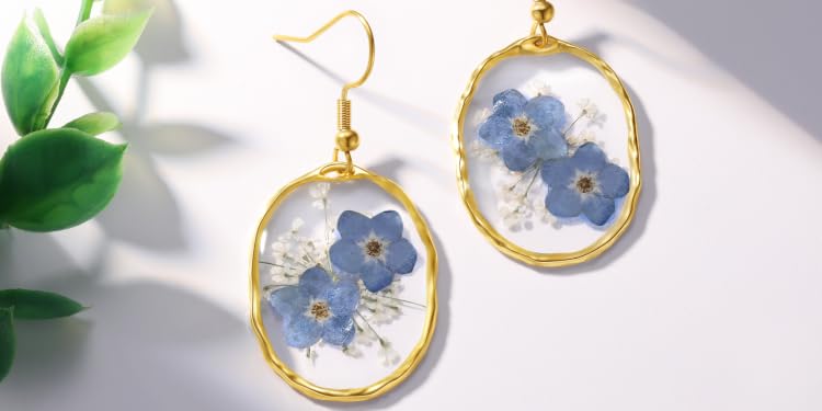 AUNTESIGN | Handcrafted Pressed Flower Jewelry Made from Real Natural Blooms