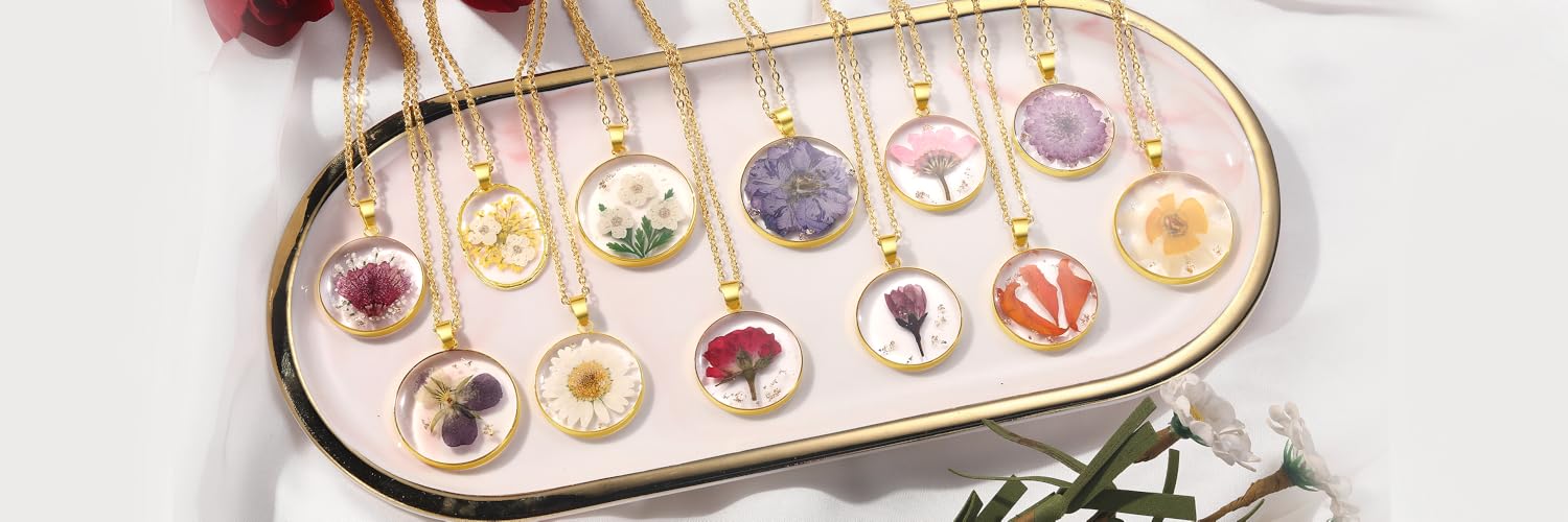 AUNTESIGN | Handcrafted Pressed Flower Jewelry Made from Real Natural Blooms